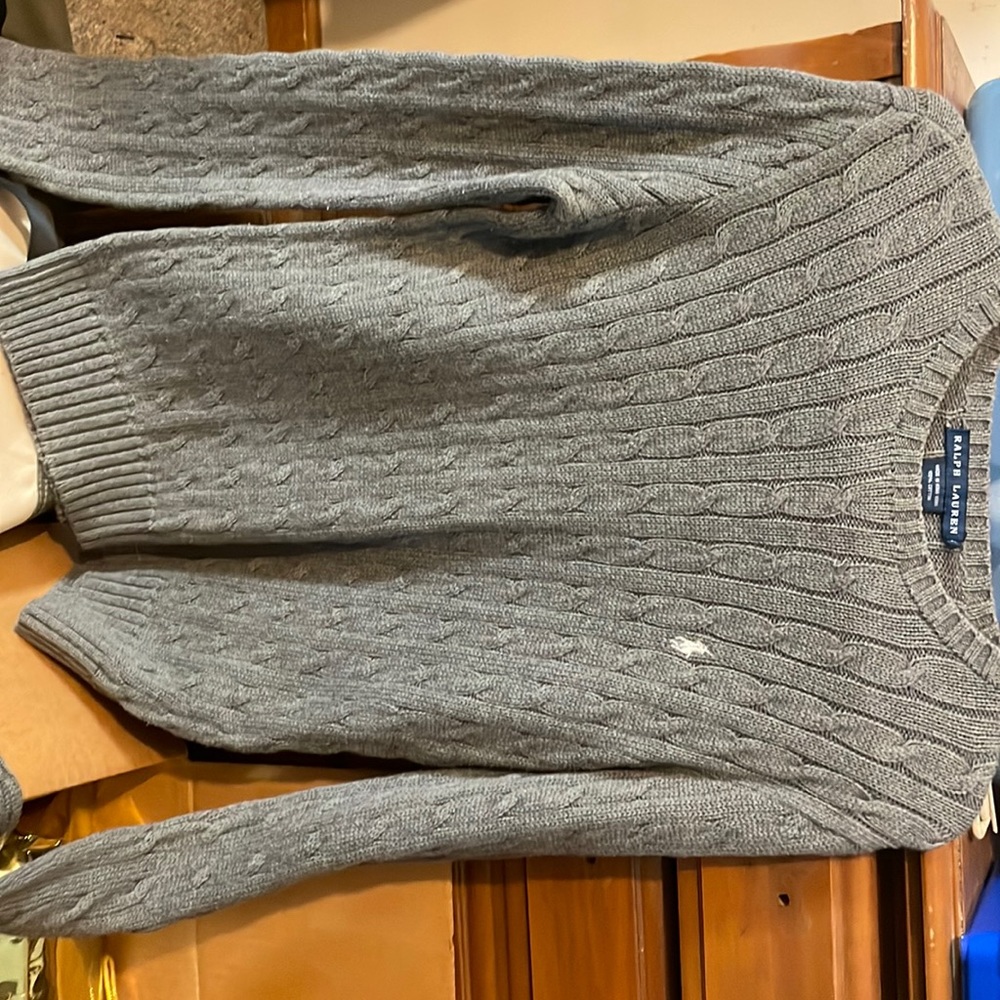 Ralph Lauren Crew Neck Cable Knit Sweater